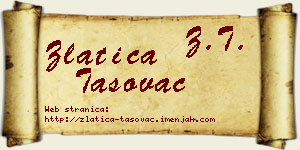 Zlatica Tasovac vizit kartica
